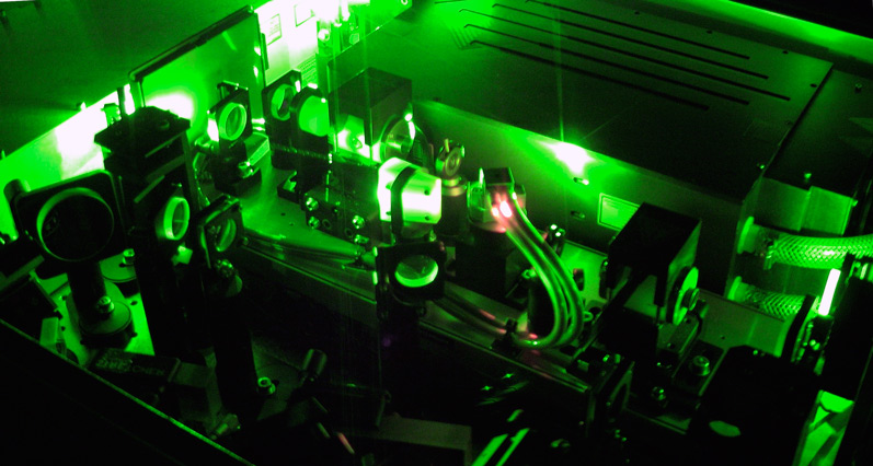 green laser inside